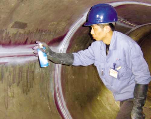 壓力容器焊縫滲透探傷檢測(cè)的方法-石家莊探傷公司